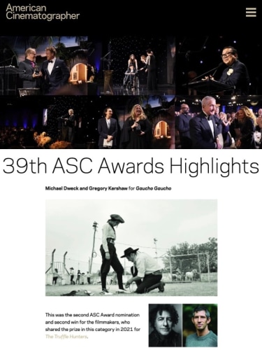 39th ASC Awards Highlights