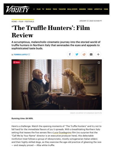 ‘The Truffle Hunters’: Film Review