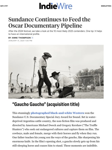 Sundance Continues to Feed the Oscar Documentary Pipeline
