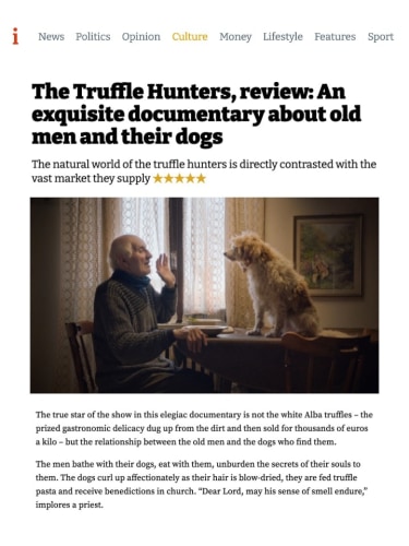 The Truffle Hunters, review: An exquisite documentary about old men and their dogs