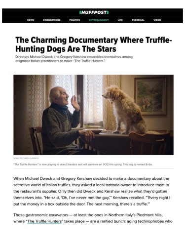 The Charming Documentary Where Truffle-Hunting Dogs Are The Stars