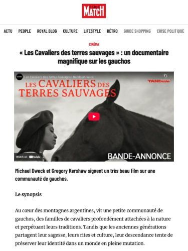 « Les Cavaliers des terres sauvages » : un documentaire magnifique sur les gauchos