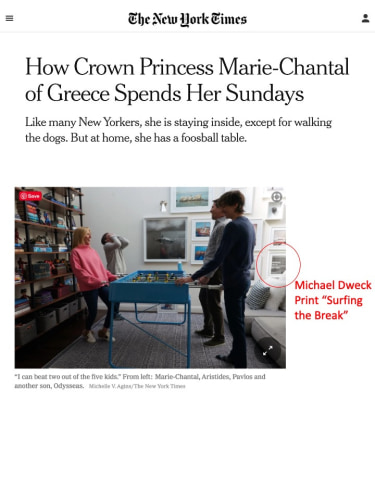 Michael Dweck work in Crown Princess Marie-Chantal of Greece's home