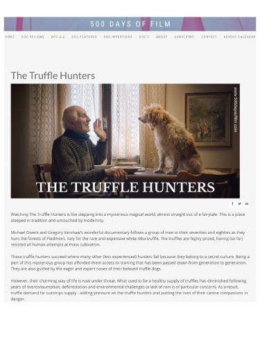 The Truffle Hunters - Review