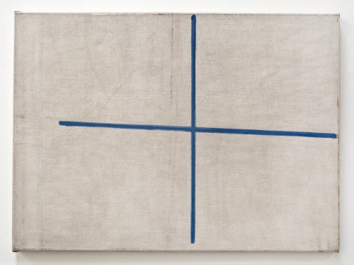 John Zurier, Four Times, 2015, distemper on linen, 21 5/8 x 29 5/8 inches (54.9 x 75.2 cm)
