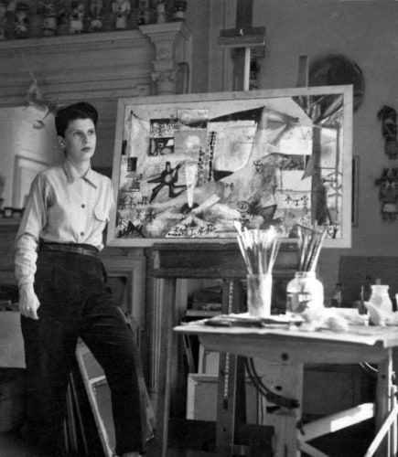 Sonja Sekula in Andr&amp;eacute; Breton&amp;#39;s apartment, New York, 1945