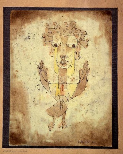 Paul Klee,&amp;nbsp;Angelus Novus, 1920, monoprint, 12 1/2 x 9 1/2 inches (31.8 x 24.2 cm), Israel Museum, Jerusalem