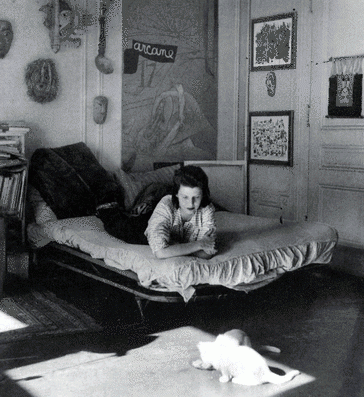 Sonja Sekula in Andr&amp;eacute; Breton&amp;#39;s apartment, New York, 1945
