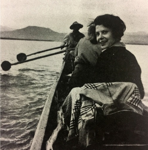 Sonja Sekula and Gordon Onslow Ford on Lake Patzcuaro, Mexico, 1947