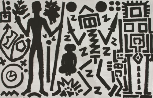 A.R. PENCK: PAINTINGS FROM THE 1980S AND MEMORIAL TO AN UNKNOWN EAST GERMAN SOLDIER