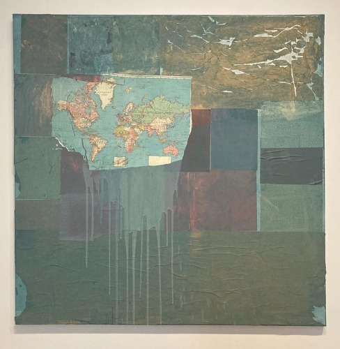 Brenna Youngblood, Map of the World, 2015 on view at the Seattle Art Museum.