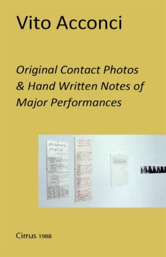 Original Contact Photos & Hand Written Notes of Major Performances - Shop - Cirrus Gallery & Cirrus Editions Ltd.