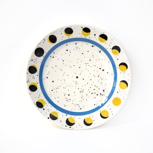 White Moon and Star Ceramic Charger - Shop - Cirrus Gallery & Cirrus Editions Ltd.