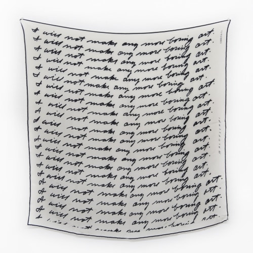 I Will Not Make Any More Boring Art Scarf - Shop - Cirrus Gallery & Cirrus Editions Ltd.