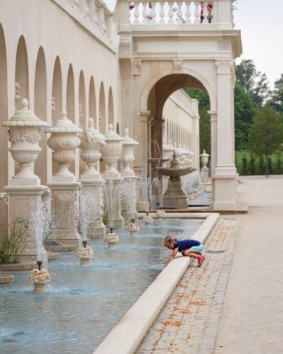 Restoration of Historic Italian Limestone Bouquet Fountains at Longwood Gardens