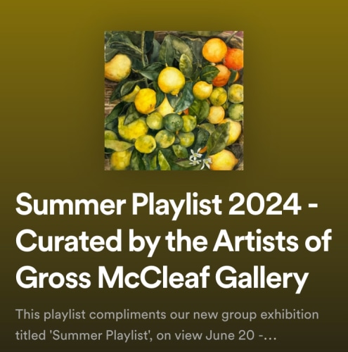 Summer Playlist - A Group Exhibition - Exhibitions - Gross McCleaf Gallery