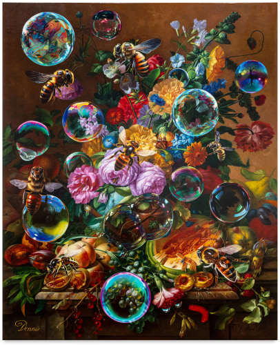 “Happily Ever After” (2024), oil on linen, 70.5 x 57.25 inches