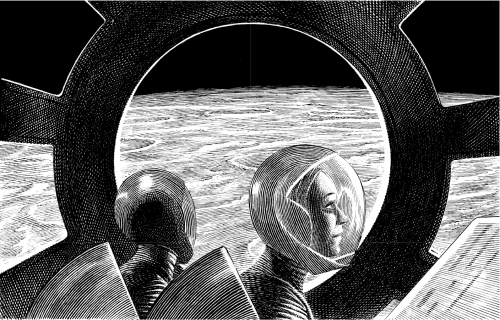 François Schuiten: Louis Vuitton Travel Book - Mars - Exhibitions - Philippe Labaune Gallery
