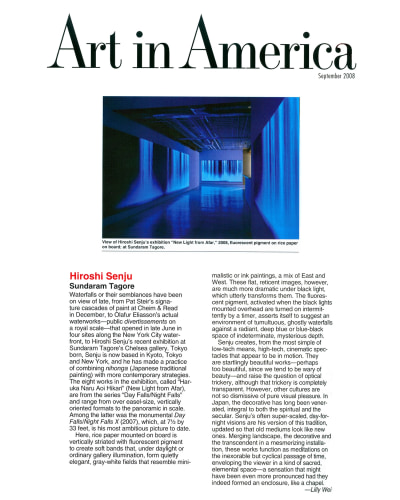 Art in America - ニュース - Hiroshi Senju