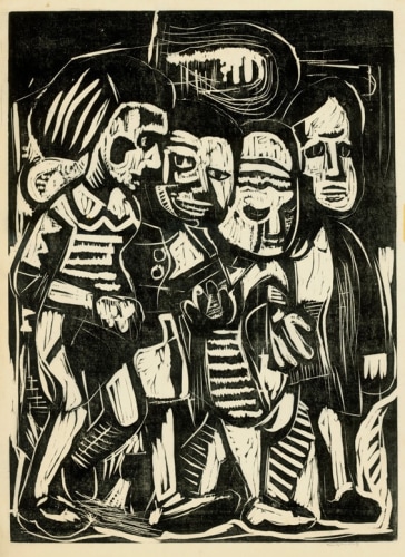 Untitled, RBWWdC 5204, c.1933
Oil Based Printer&amp;#39;s Ink / Woodcut&amp;nbsp;
H: 23 3/4 x W: 17 5/8 inches