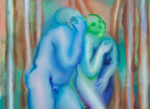 Elizabeth Glaessner: Four legs in a garden at Le Consortium