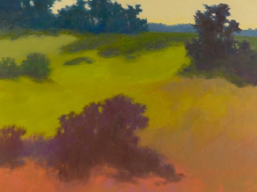 Detail of a painting by Richard Mayhew titled Montalvo from 2005