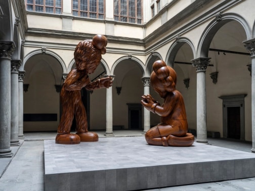 KAWS: THE MESSAGE, Palazzo Strozzi, Florence, 2025. Photo Ela Bialkowska, OKNO studio © KAWS
