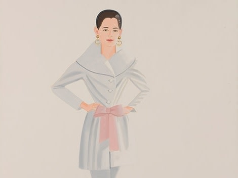 Alex Katz. Wedding Dress 6, 1992. Oil on canvas. 90 x 66 in. Image courtesy Luc Demers. © 2023 Alex Katz / Licensed by VAGA at Artists Rights Society (ARS), NY