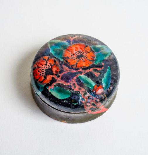 Rare Enameled Trinket Box