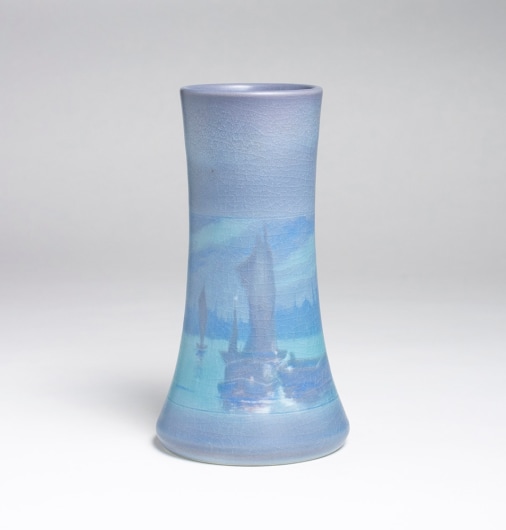 Scenic Vellum Harbor Vase
