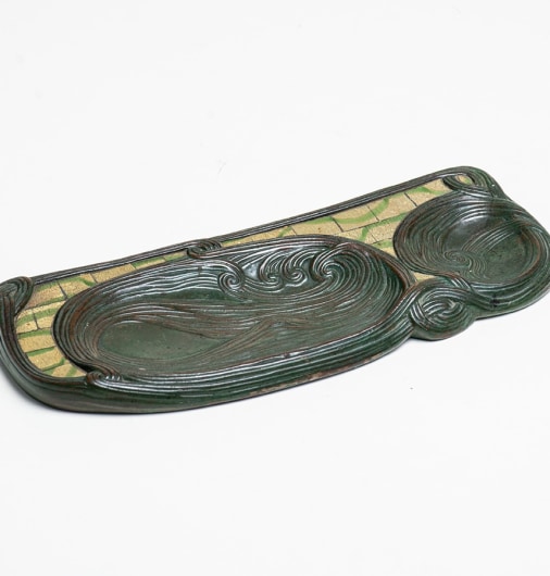 Swirl Pen Tray with Favrile Glass Mosaic