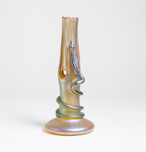 Vase with Applied Snake