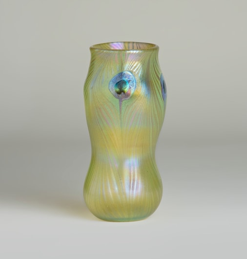 Early Favrile Glass Peacock Vase