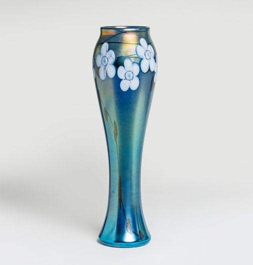 Monumental Vase with Wheel-Carved Floral Decoration