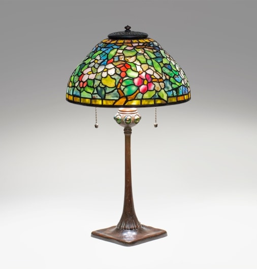 Rare Early Apple Blossom Table Lamp