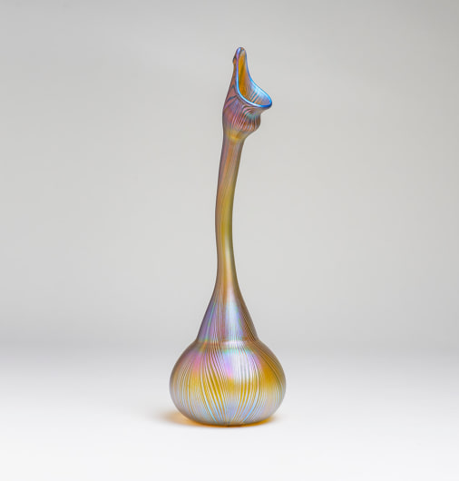 Early Decorated Favrile Glass &quot;Rosewater Sprinkler&quot;