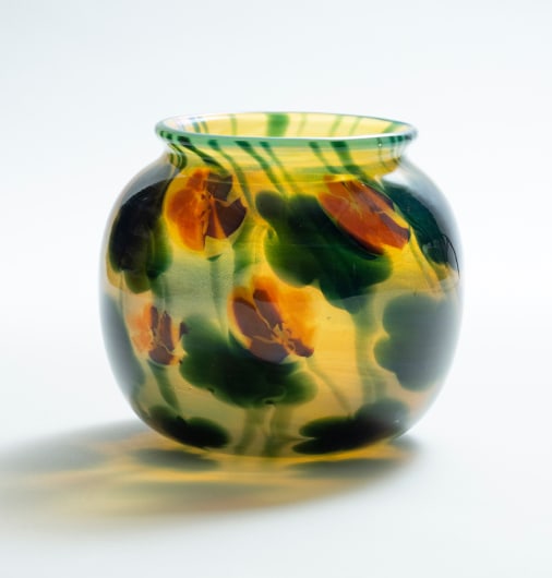 Nasturtium Paperweight Vase