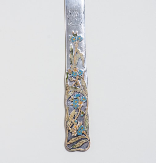 Sterling Silver and Enamel Paper Knife