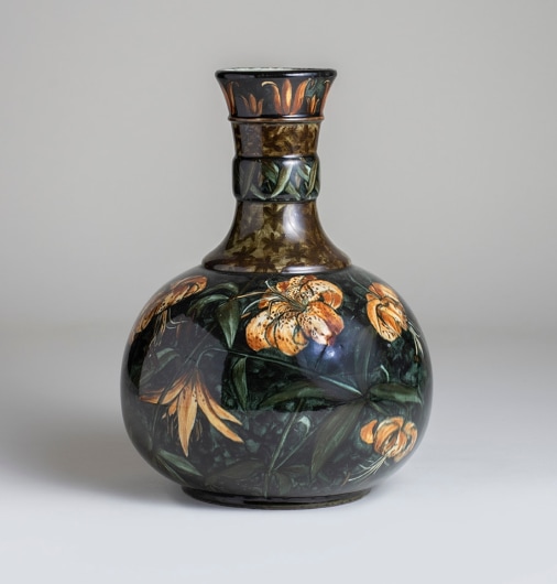 Ceramic Vase with Lilies