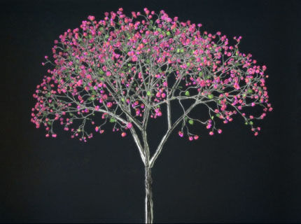 Shimmering Tree: A Projection by Jennifer Steinkamp