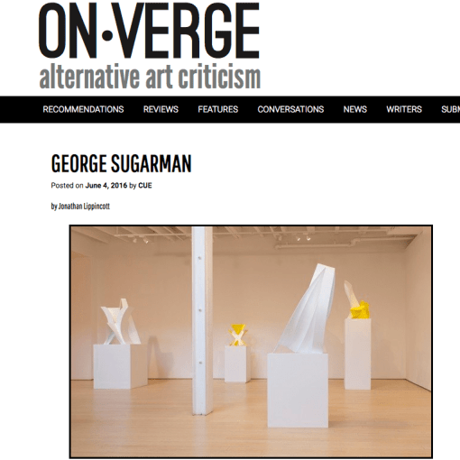 George Sugarman by Jonathan Lippincott in On-Verge
