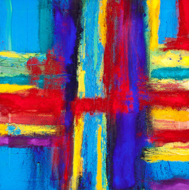 Eden Multicolore, 2013, Oil and Pigment on Canvas&nbsp;