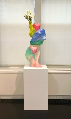 Liberty,&nbsp;2013 - 2020, Plastic, epoxy resin,&nbsp;acrylic paint, flowers