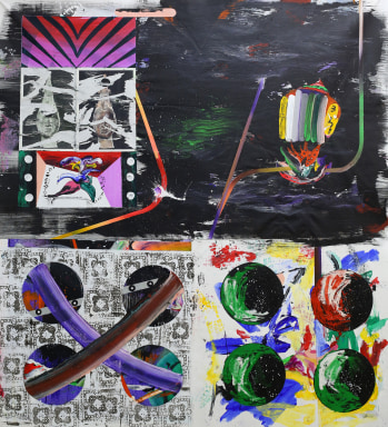 Untitled,, Mixed media on canvas, 2023