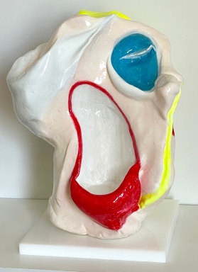 Mouth,&nbsp;2020 - 2022,&nbsp;, Plastic, epoxy resin, plastic sheet, acrylic paint
