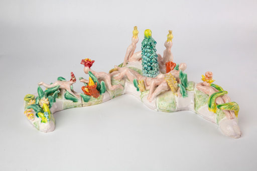 Dorsa Asadi,, Back to the Garden (the Fertile Crescent), ceramic, 2022