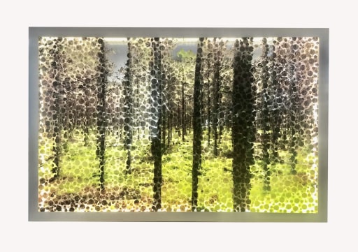 Into the Mood,, Digital print on acrylic glass, LED, dimmer,