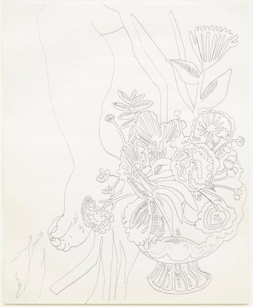 Andy Warhol Foot With Flowers