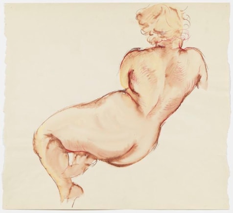 George Grosz Hockender Weiblicher Akt (Crouching Female Nude)