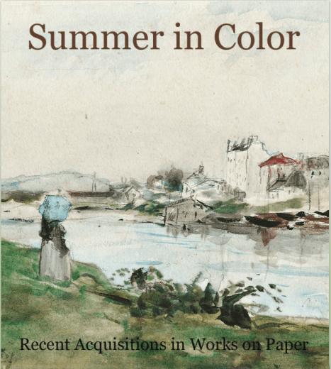 Catalogue Cover: Summer in Color, Recent Acquisitions in Works on Paper, August 2016